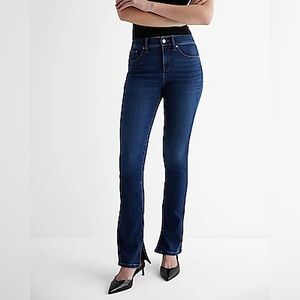 Express Skyscraper Waldo Mid Rise Hyper Stretch Jeans in Dark Wash Size 16